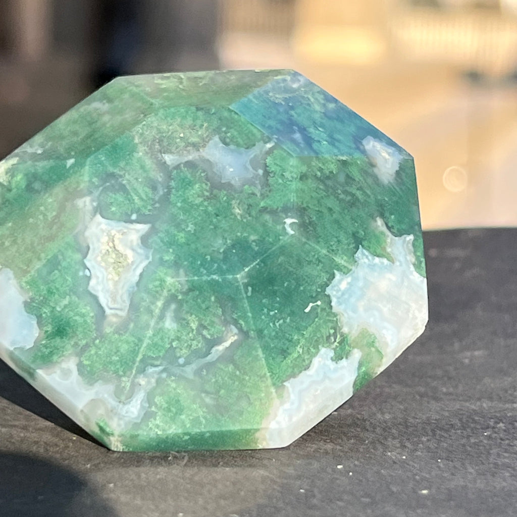 Agat muschi / moss diamant model 1, druzy.ro, cristale 9