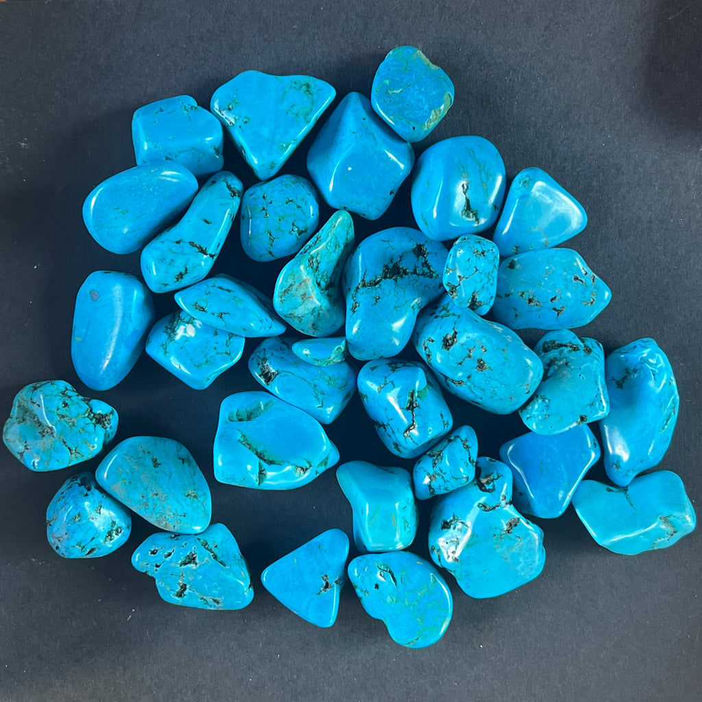 Howlit albastru piatra rulata mini, pietre semipretioase - druzy.ro 2 