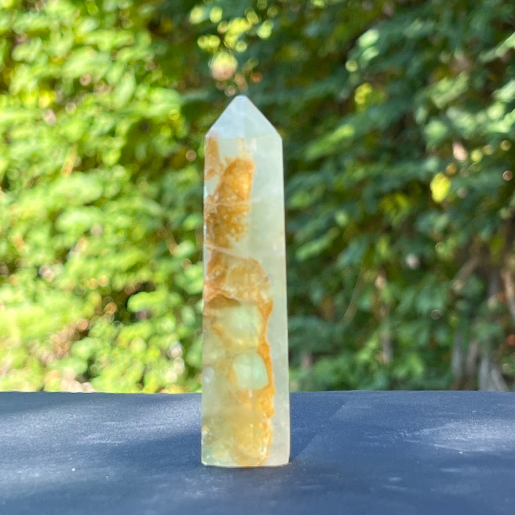 Obelisc fluorit verde model 1, druzy.ro, cristale 2