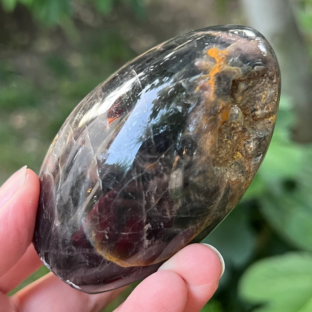 Sculptura piatra lunii somon gri | Model 1, pietre semipretioase - druzy.ro 8 