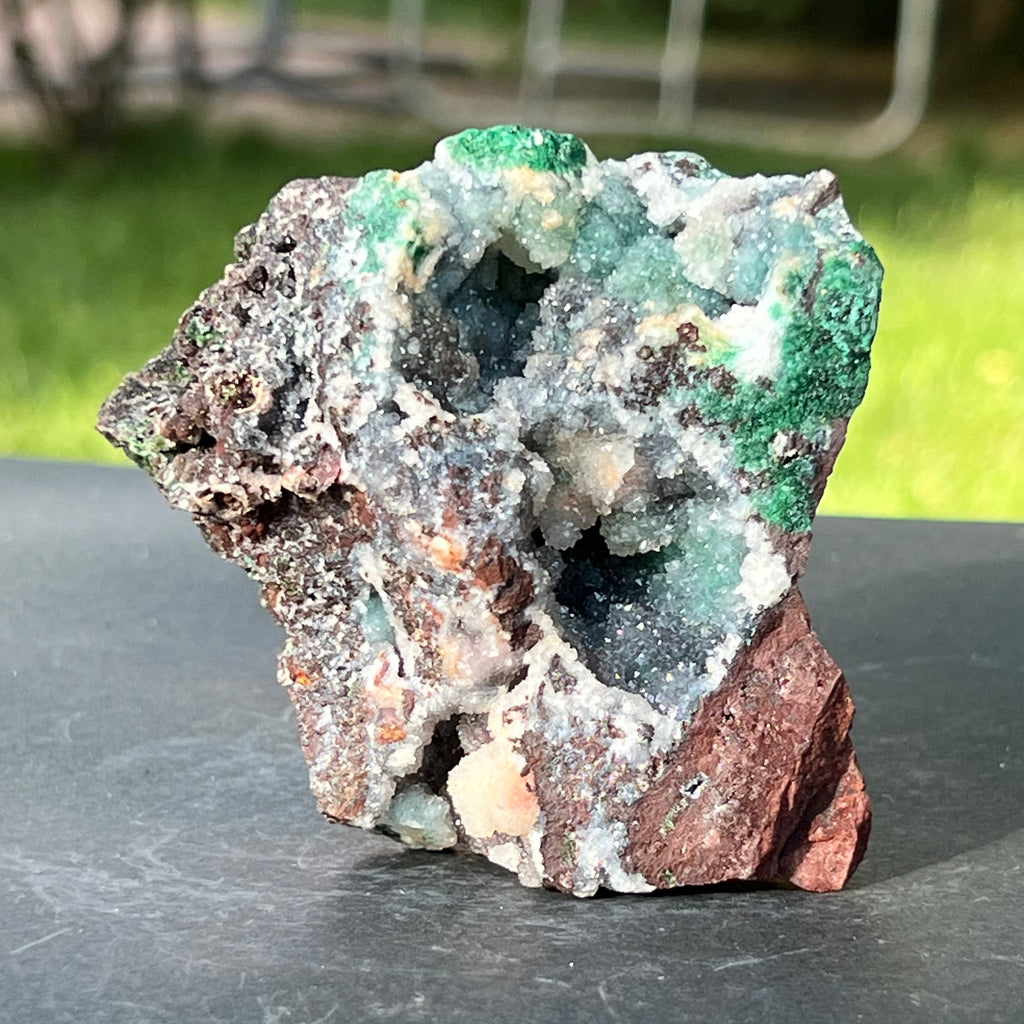 Malachit, dolomit in matrix cuart, cupru din Congo model 3, pietre semipretioase - druzy.ro 6