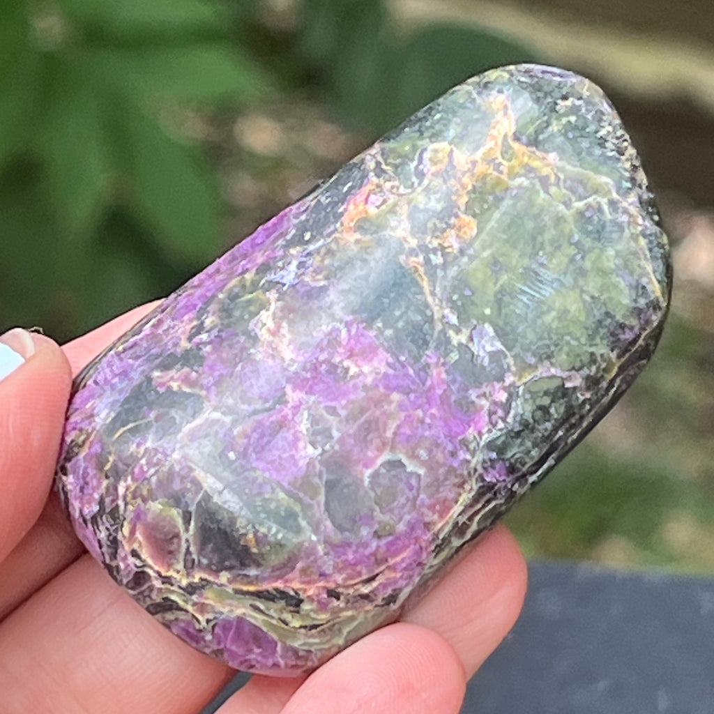 Palmstone atlantisit (stichtit, serpentin) model 10, pietre semipretioase - druzy.ro 4 