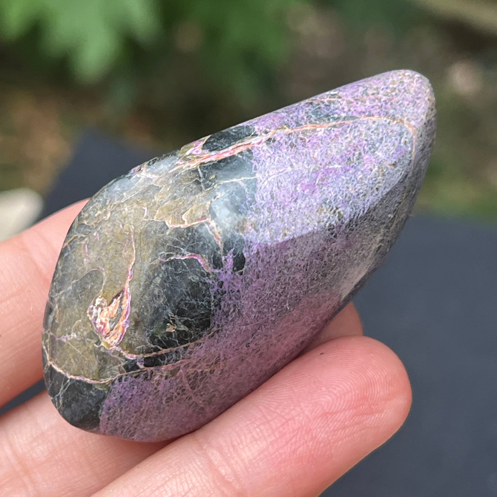 Palmstone atlantisit (stichtit, serpentin) model 6, pietre semipretioase - druzy.ro 3 