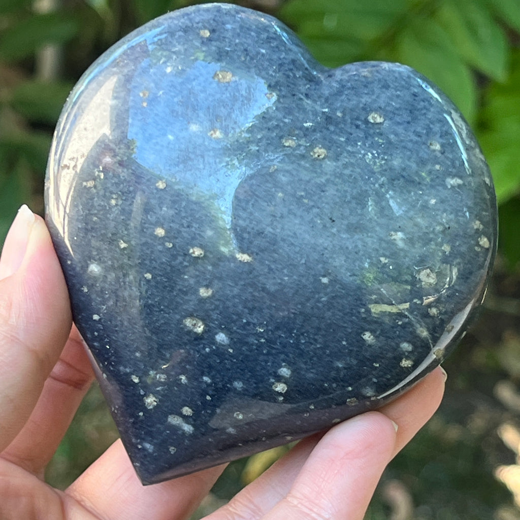 Inima lazulit din Madagascar | Model 2, pietre semipretioase - druzy.ro 4 