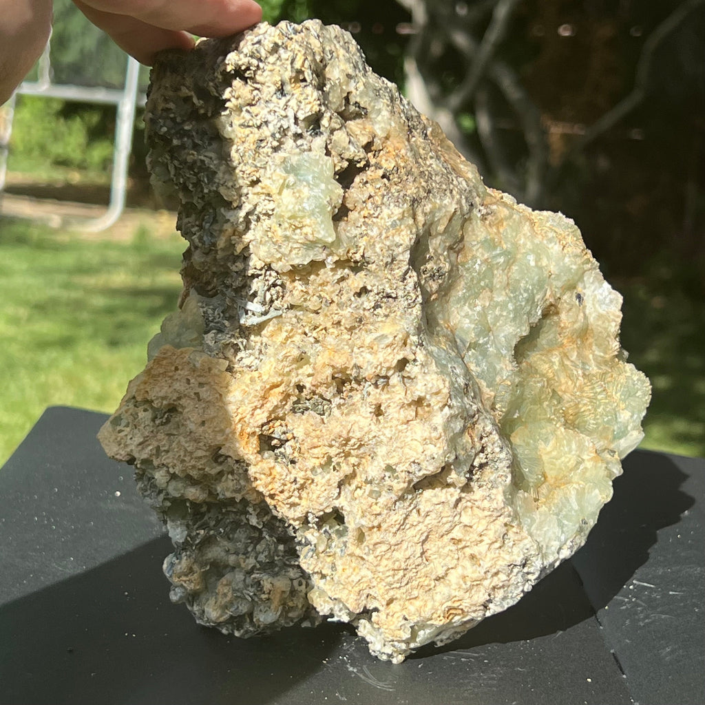 Prehnit cu Schrol din Namibia cluster model 2n, pietre semipretioase - druzy.ro 7