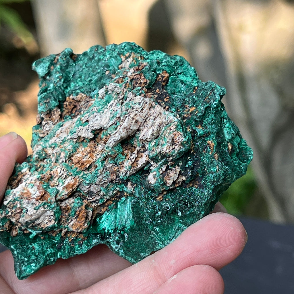 Malachit matasos piatra bruta m10, pietre semipretioase - druzy.ro 4 