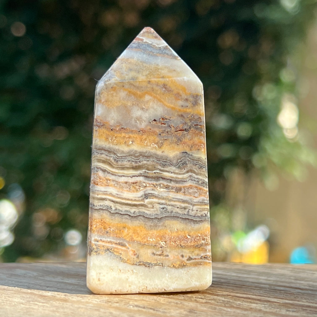 Turn/obelisc jasp albina model 1.3, druzy.ro, cristale 3