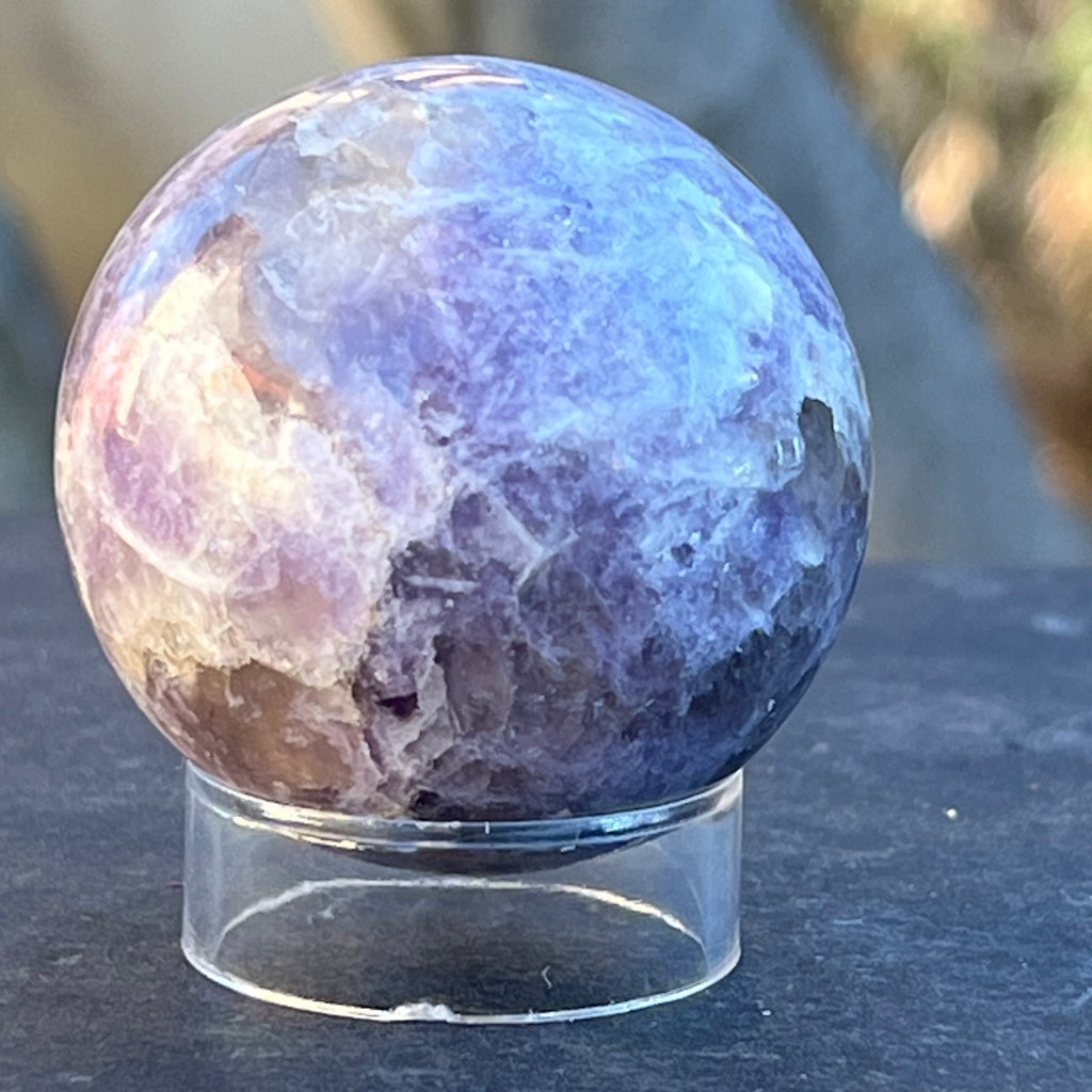 Lepidolit sfera model 9, druzy.ro, cristale 3