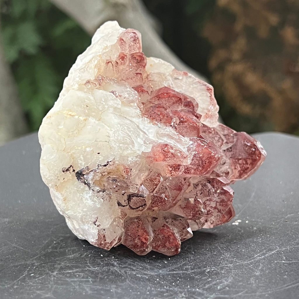 Cluster cuart rosu hematoid m 4a/1, pietre semipretioase - druzy.ro 1