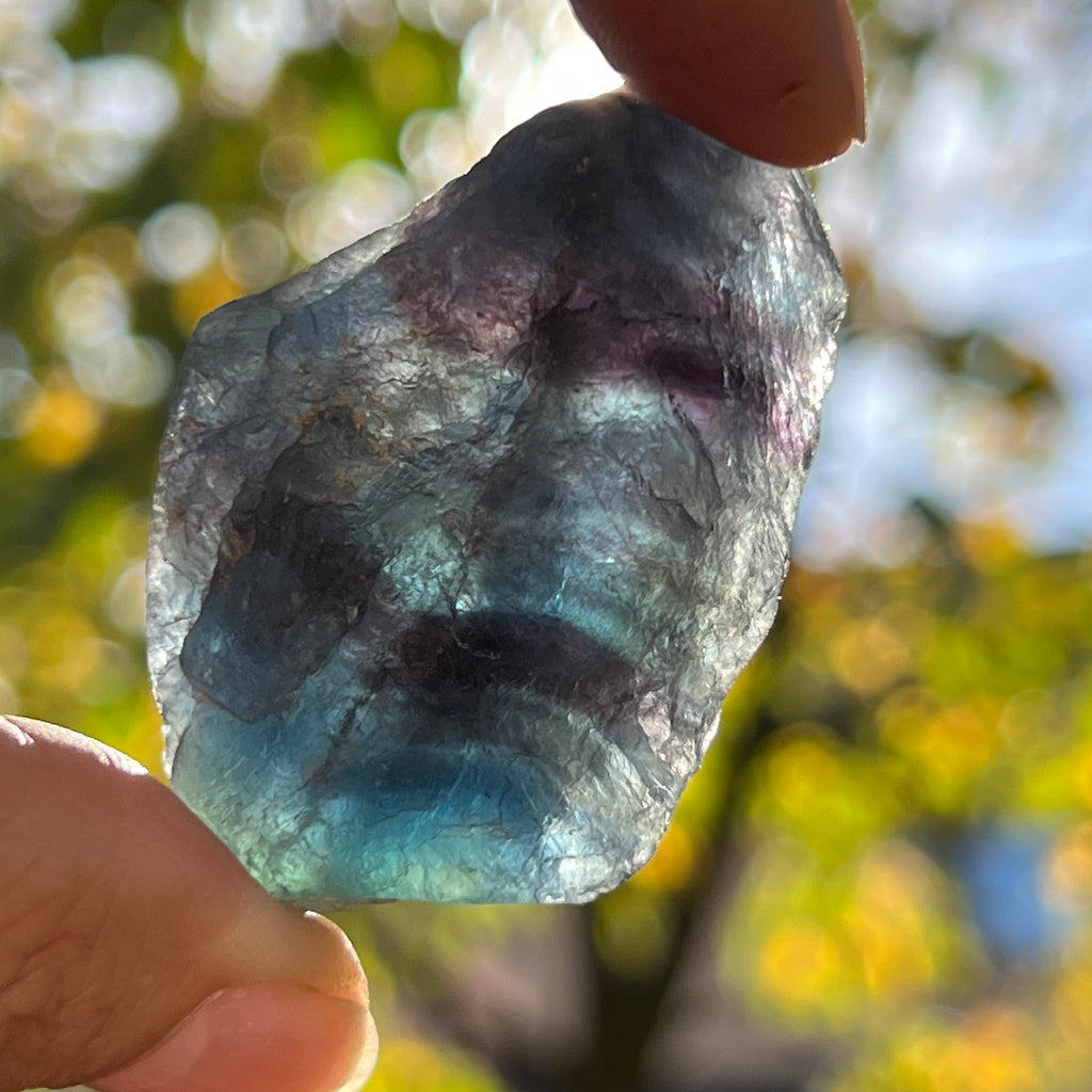 Fluorit albastru piatra bruta m2, druzy.ro, cristale 4