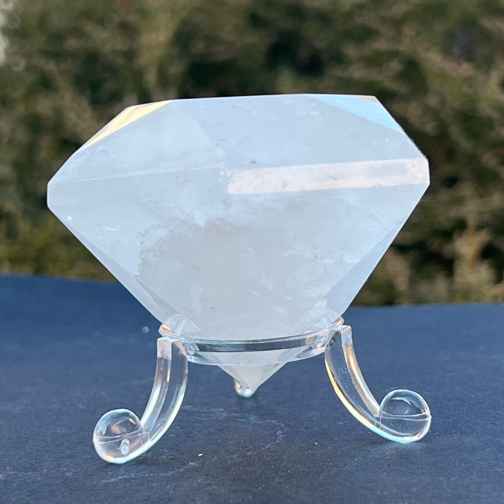Cuart forma diamant cristal de stanca/cuart incolor model 9 A, druzy.ro, cristale 4