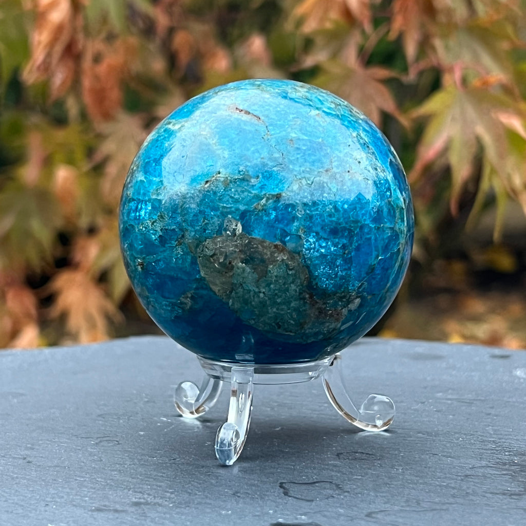 Apatit sfera m4, 6.7 cm, druzy.ro, cristale 3