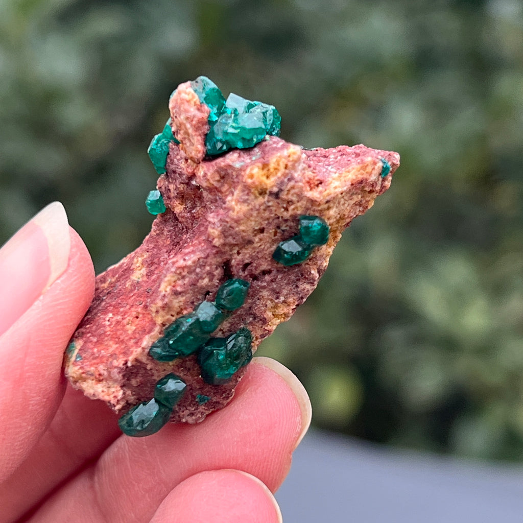 Dioptaz cluster din Congo model 26, pietre semipretioase - druzy.ro 2 