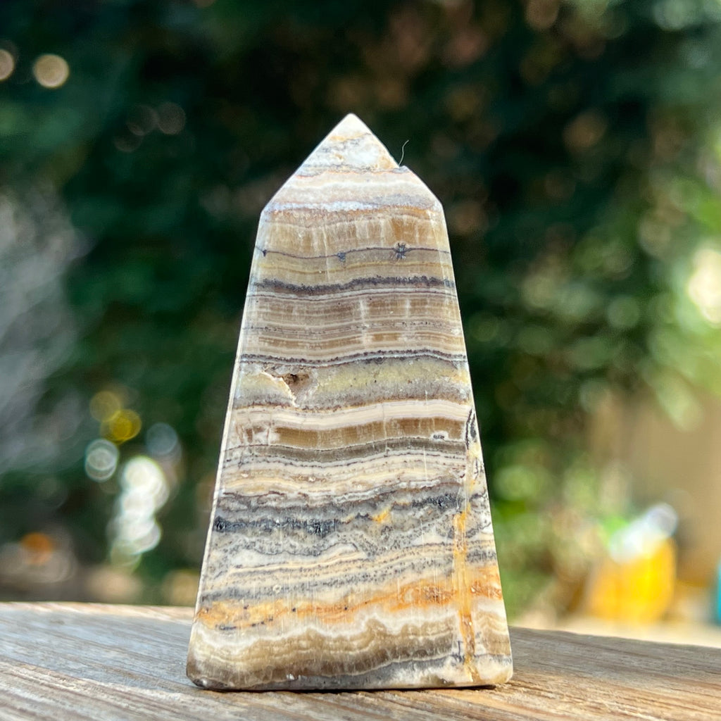 Turn/obelisc jasp albina model 1.1, druzy.ro, cristale 1