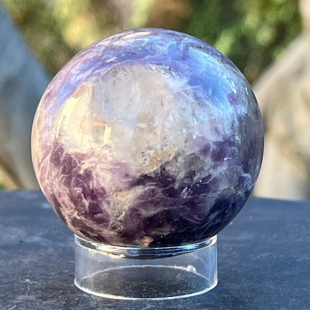 Lepidolit sfera model 4, druzy.ro, cristale 6