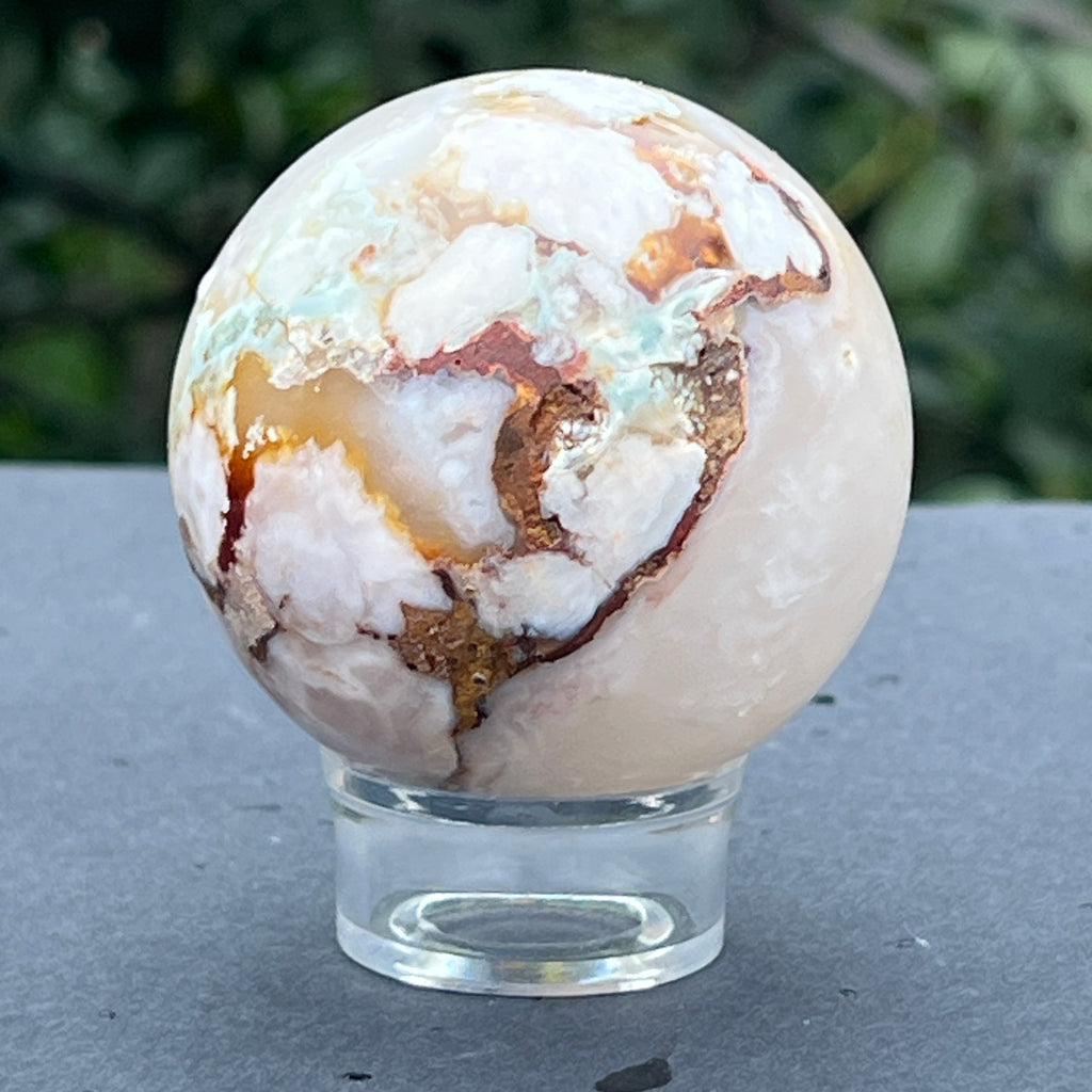 Sfera Agat coral floare din Madagascar model 1, pietre semipretioase - druzy.ro 7 