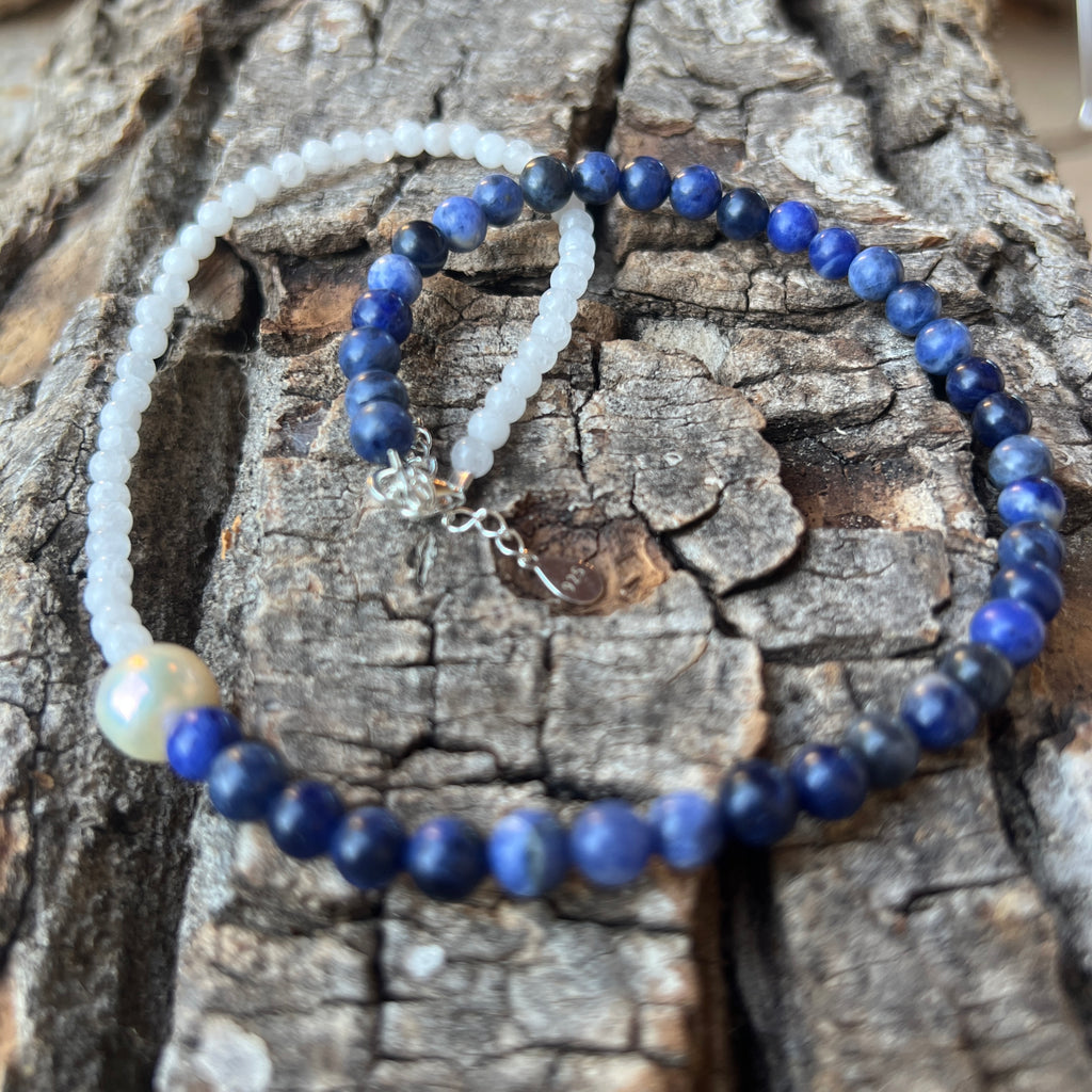 Colier sodalit si jad Quiet Connection#73, pietre semipretioase - druzy.ro 3 