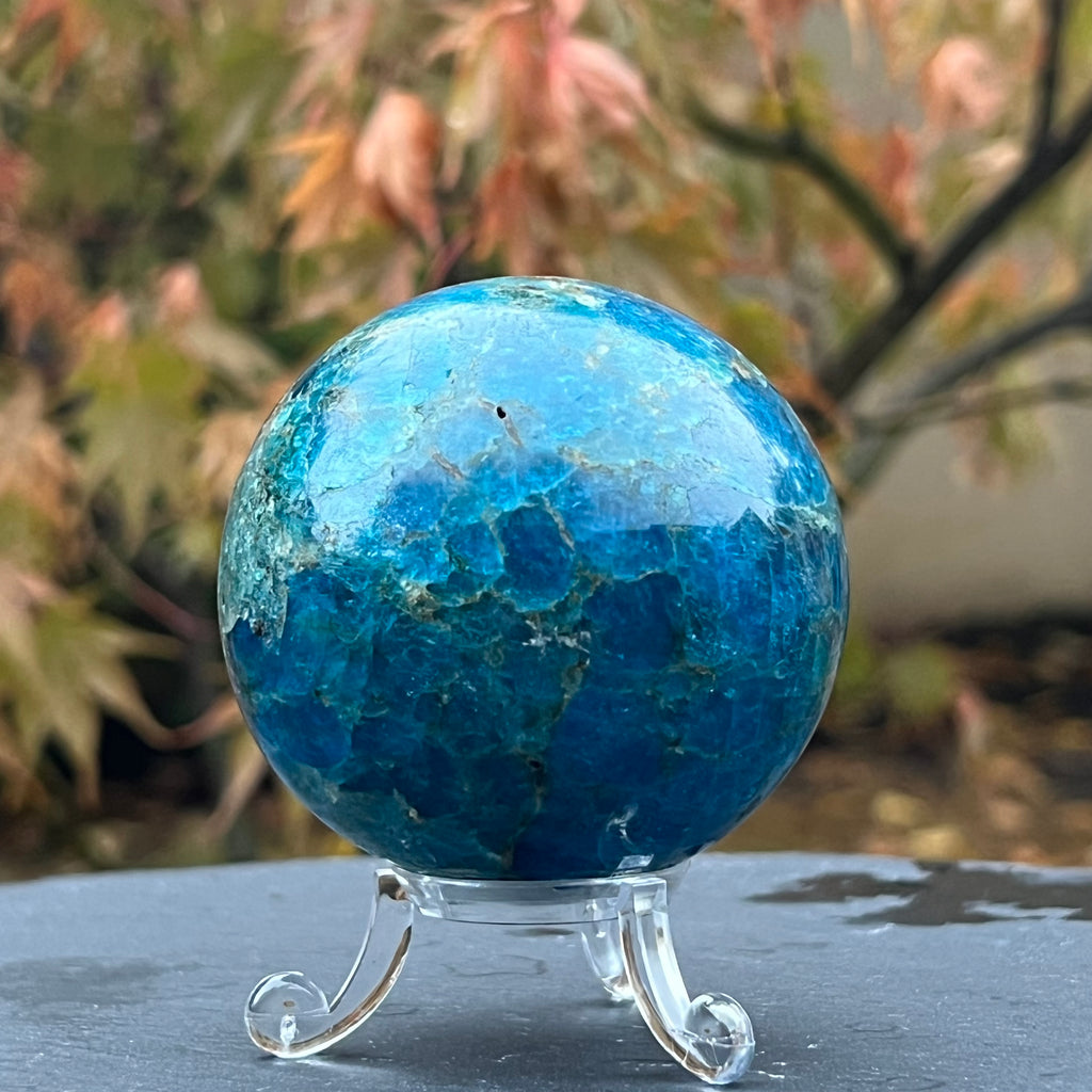 Apatit sfera m4, 6.7 cm, druzy.ro, cristale 8