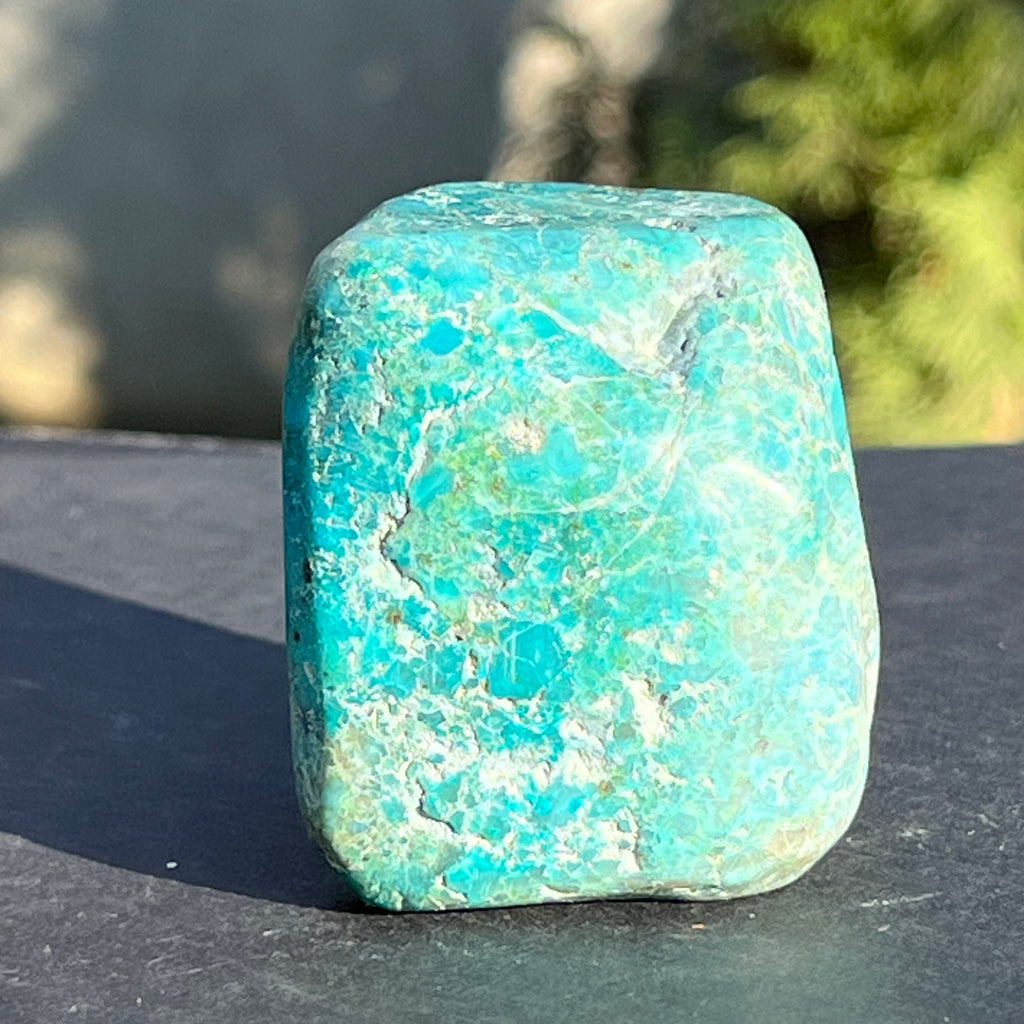 Shattuckite forma libera/palmstone m9, druzy.ro, cristale 3