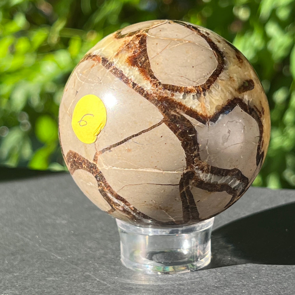 Septaria sfera 6.5 cm model 3, druzy.ro, cristale 5