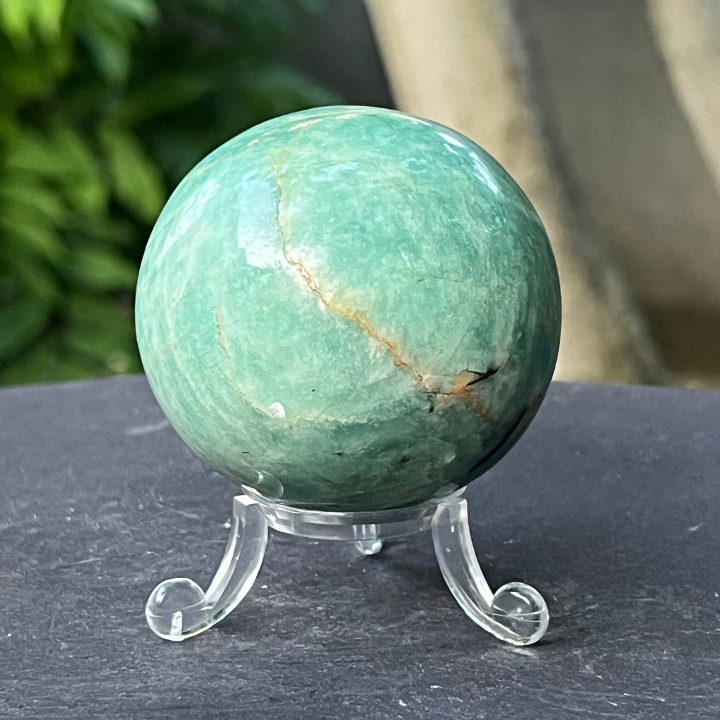 Sfera amazonit din Madagascar model 10, pietre semipretioase - druzy.ro 2 