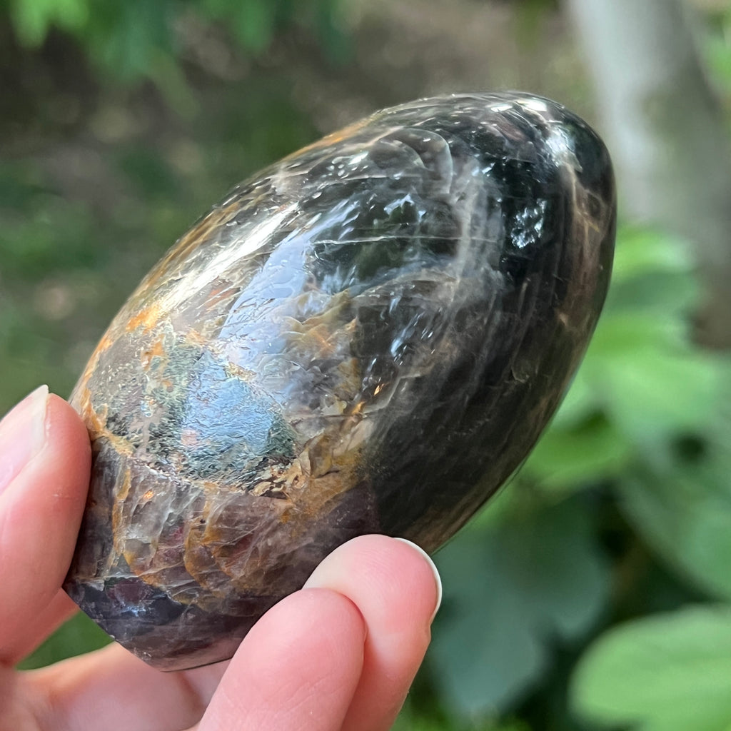 Sculptura piatra lunii somon gri | Model 1, pietre semipretioase - druzy.ro 7 