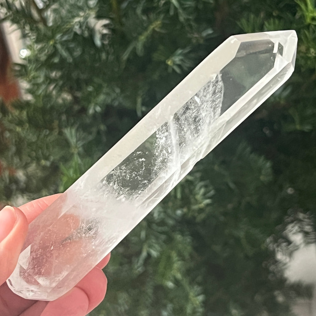 Dublu varf cuart incolor din Madagascar model 1, pietre semipretioase - druzy.ro 4 