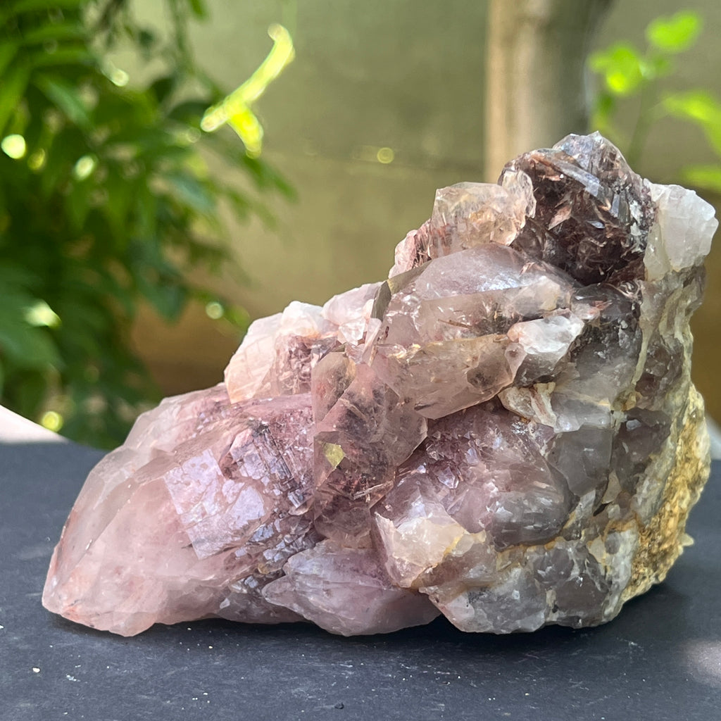 Cluster cuart rosu hematoid | Model L5, pietre semipretioase - druzy.ro 1 