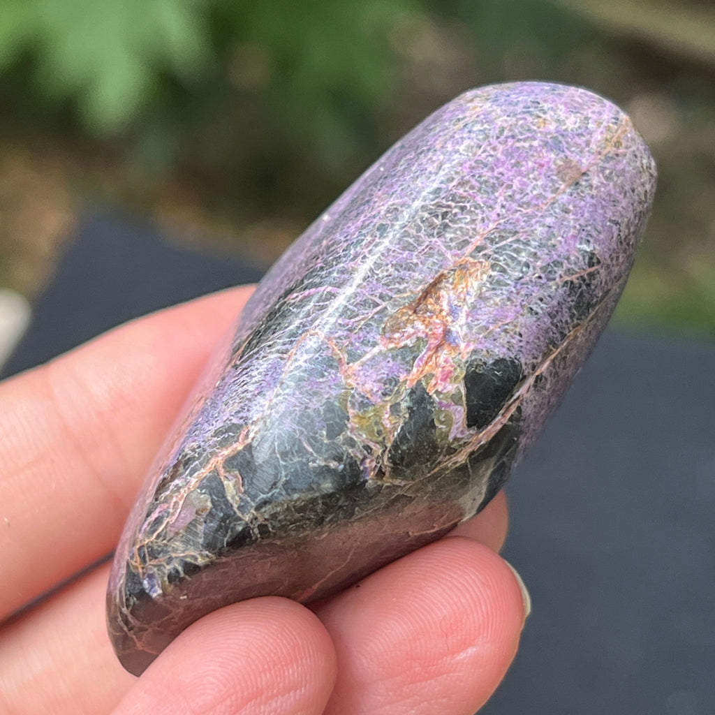 Palmstone atlantisit (stichtit, serpentin) model 6, pietre semipretioase - druzy.ro 2 