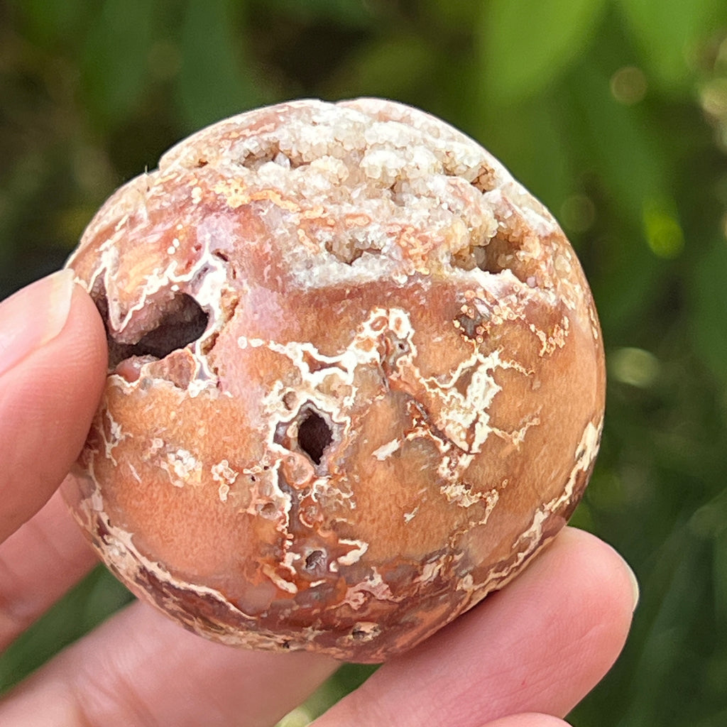 Sfera agat Crazy Lace | Model 4, pietre semipretioase - druzy.ro 12 