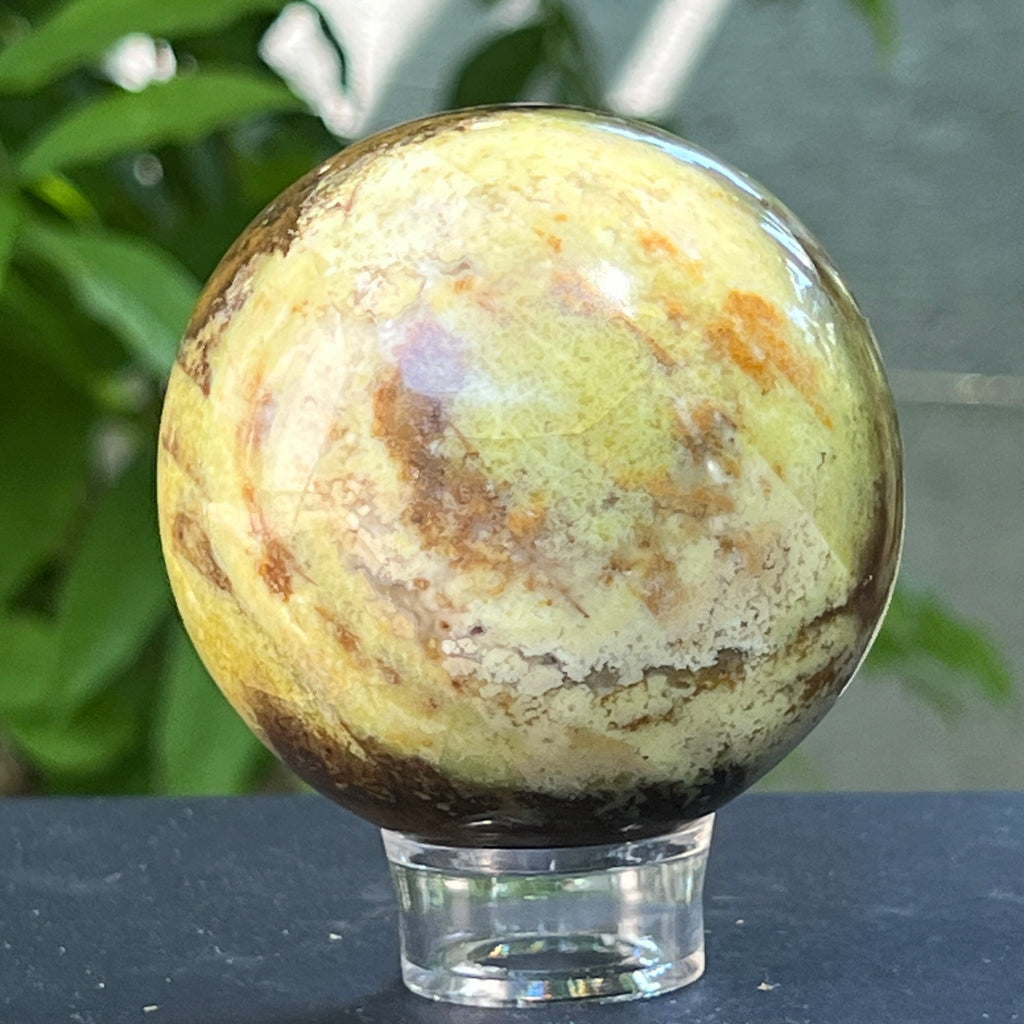 Sfera Opal verde model 3, pietre semipretioase - druzy.ro 5 