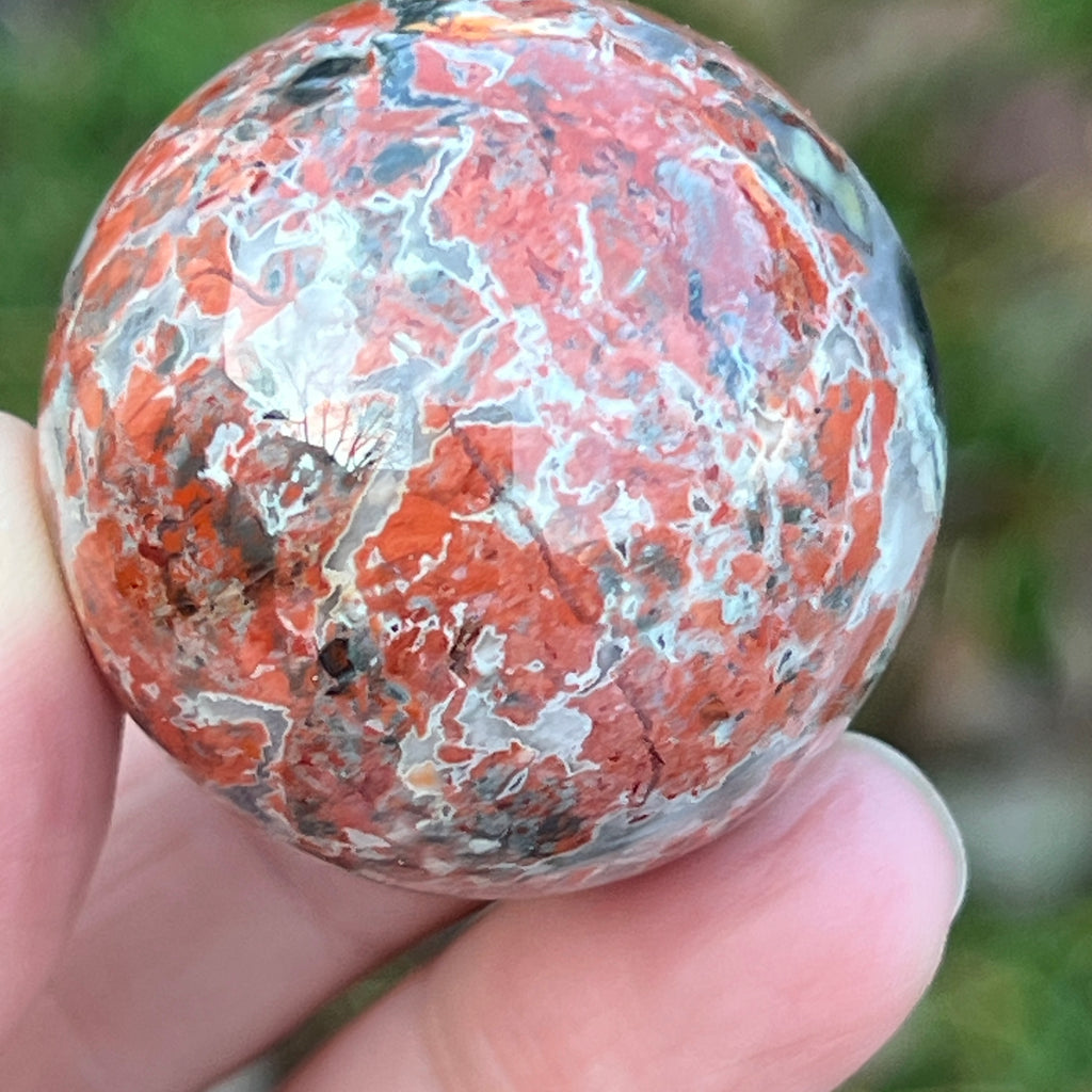 Sfera jasp rosu model 6, pietre semipretioase - druzy.ro 3 