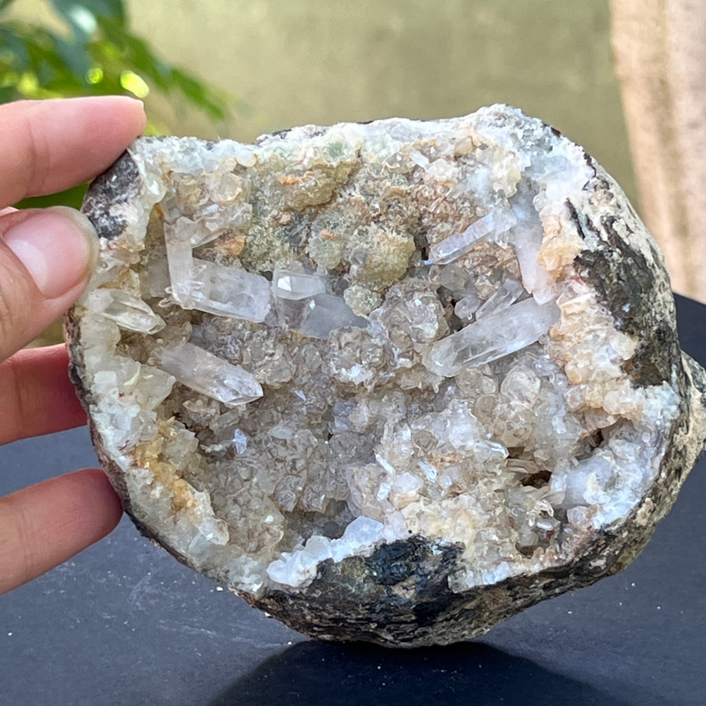 Cluster Prehnit in cuart model 16, pietre semipretioase - druzy.ro 4 