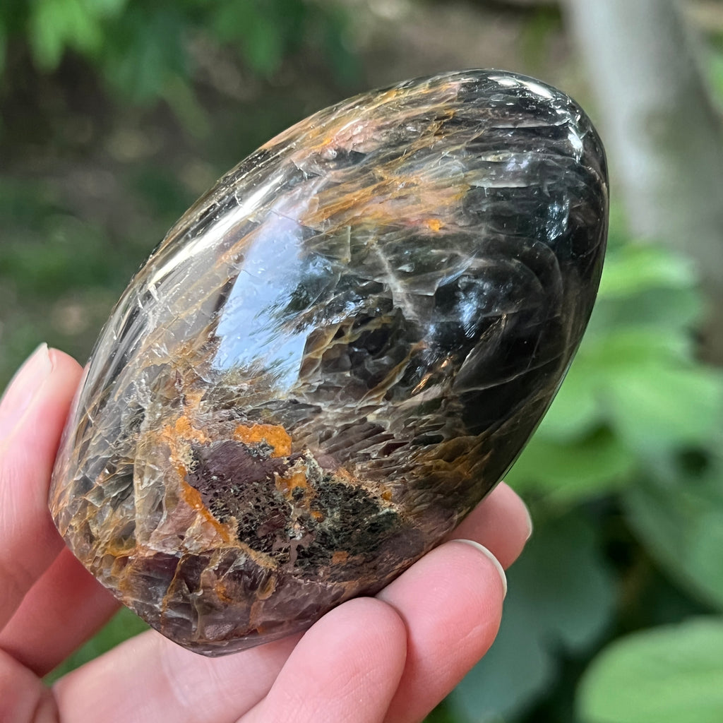 Sculptura piatra lunii somon gri | Model 1, pietre semipretioase - druzy.ro 5 