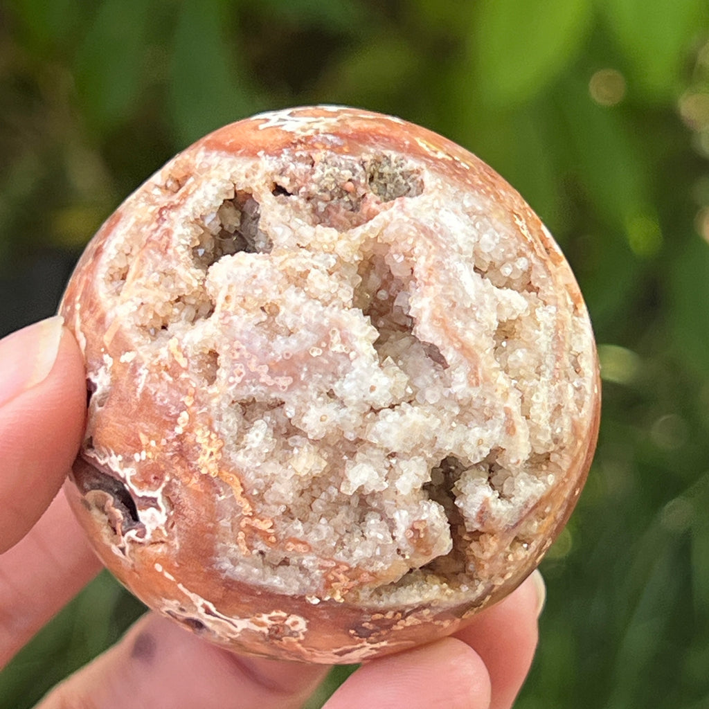 Sfera agat Crazy Lace | Model 4, pietre semipretioase - druzy.ro 16 