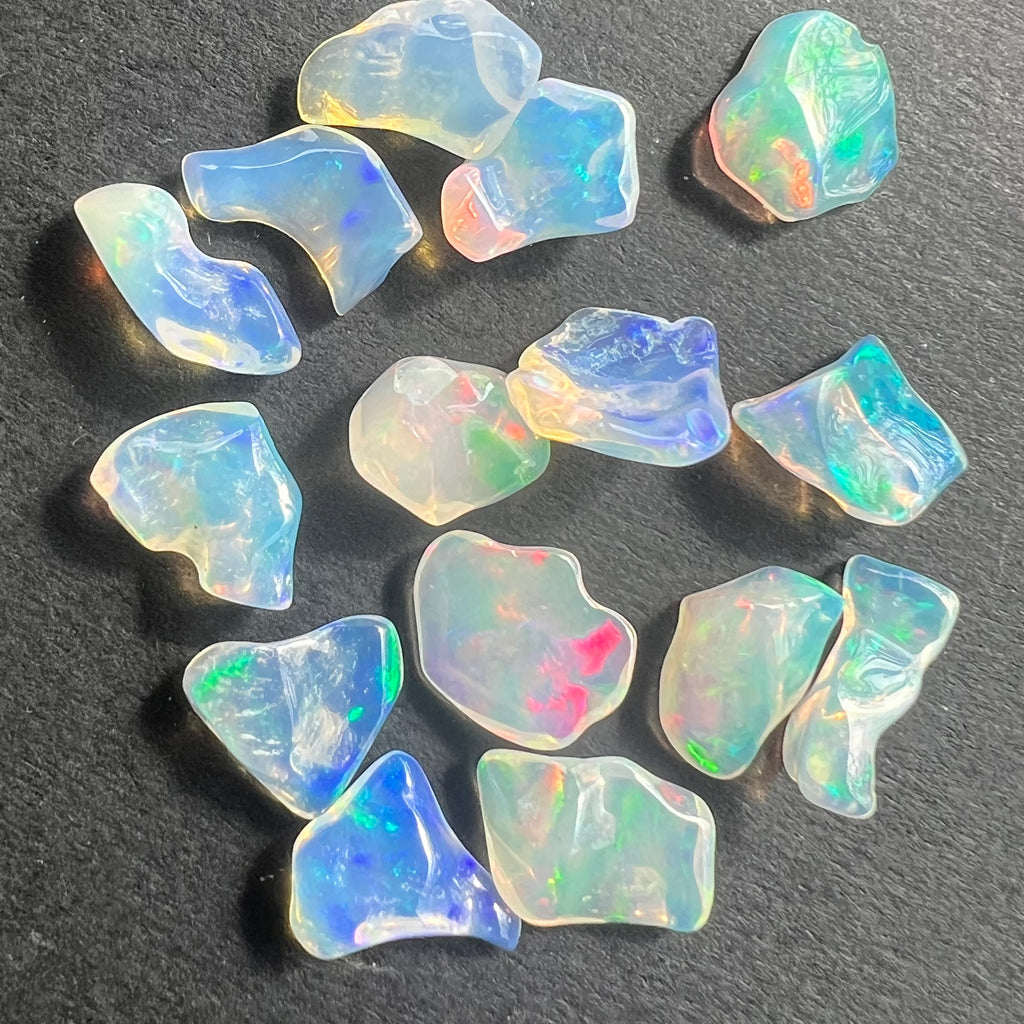 Opal de foc, opal Etiopia 1-1.5 cm, druzy.ro, cristale 2