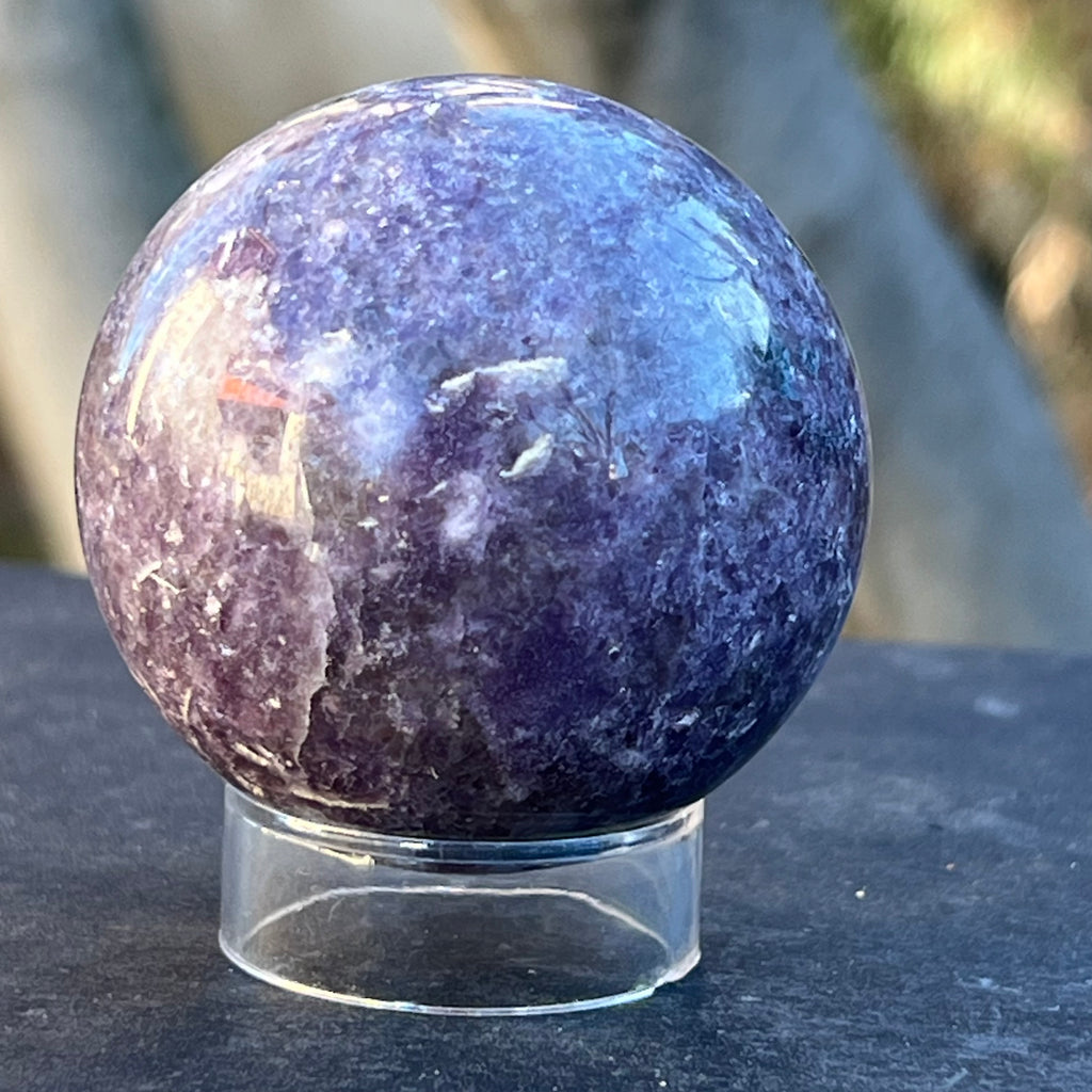 Lepidolit sfera model 7, druzy.ro, cristale 2