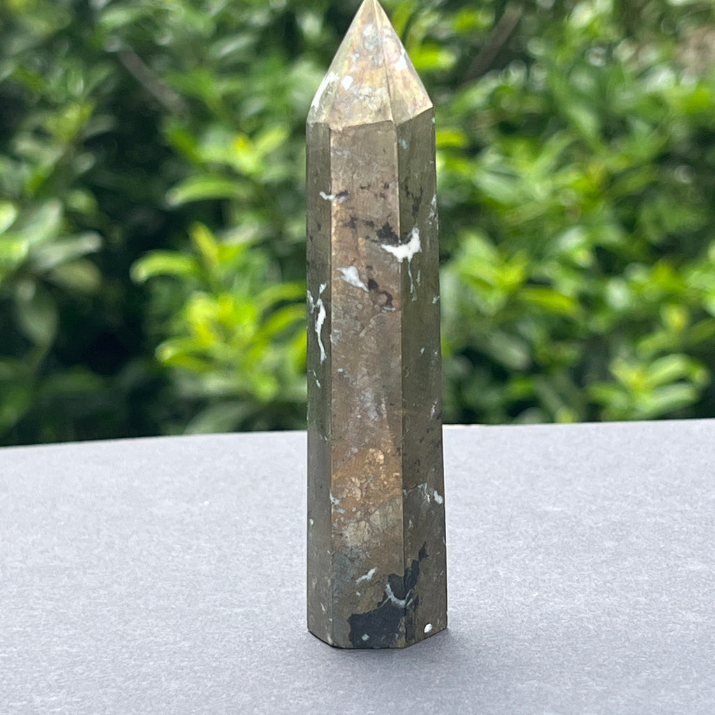 Obelisc pirita model 2, pietre semipretioase - druzy.ro 4 