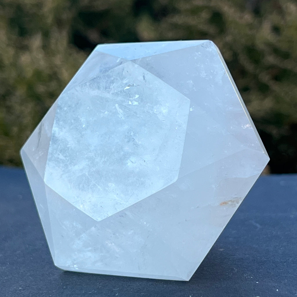 Cuart forma diamant caliate extra, cristal de stanca/cuart incolor model 3 A, druzy.ro, cristale 1