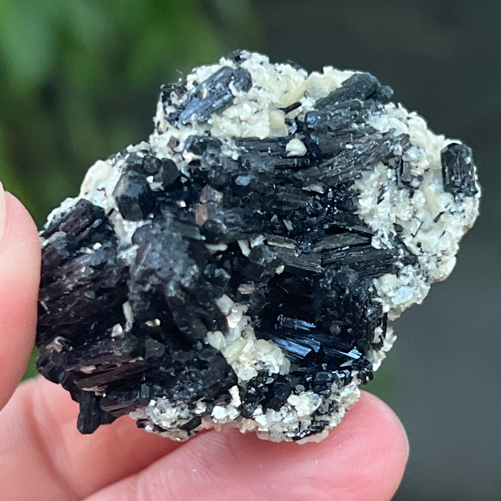 Cluster turmalina neagra cu vermiculita din Erongo m19, pietre semipretioase - druzy.ro 8 