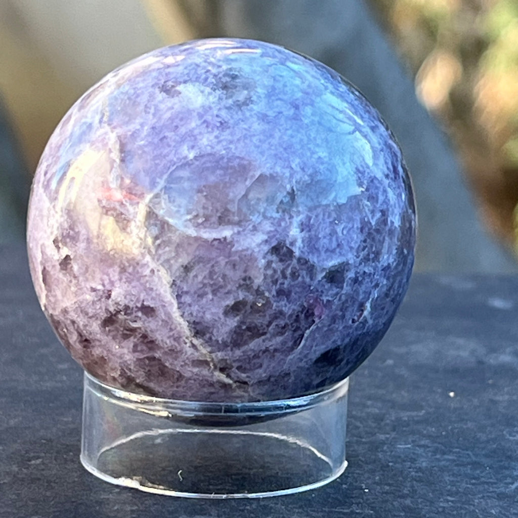 Lepidolit sfera model 9, druzy.ro, cristale 5