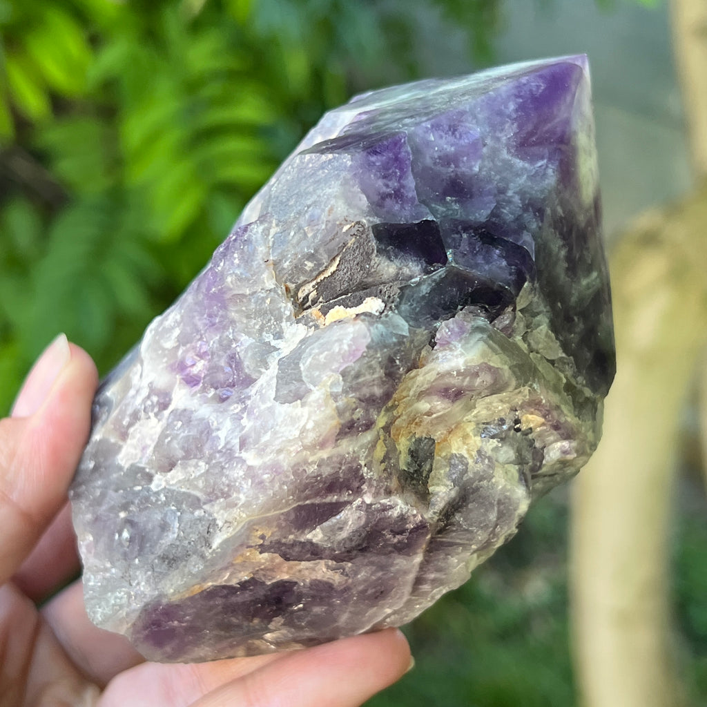 Varf ametist chevron model L2, pietre semipretioase - druzy.ro 4 
