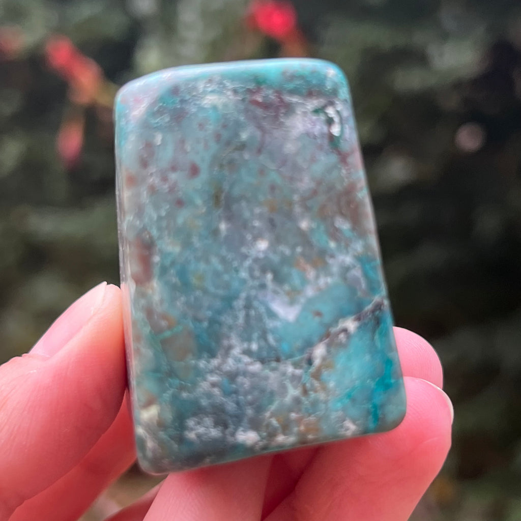 Shattuckite forma libera/palmstone m3, druzy.ro, pietre semipretioase 9