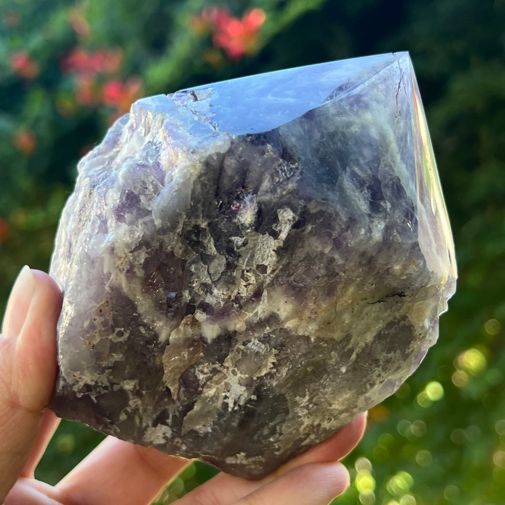 Varf ametist chevron model L2, pietre semipretioase - druzy.ro 2 