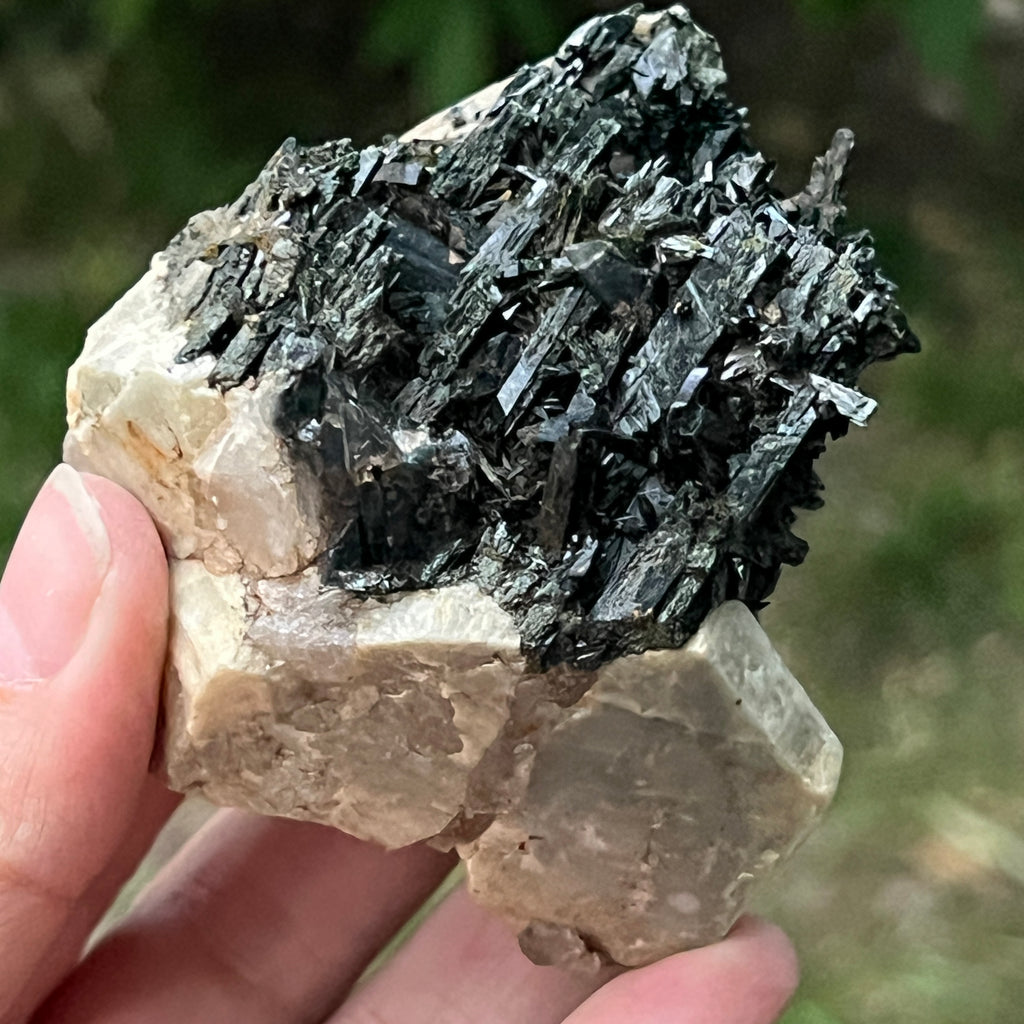 Cluster egirin cuart fumuriu/negru Zomba m23, pietre semipretioase - druzy.ro 11 