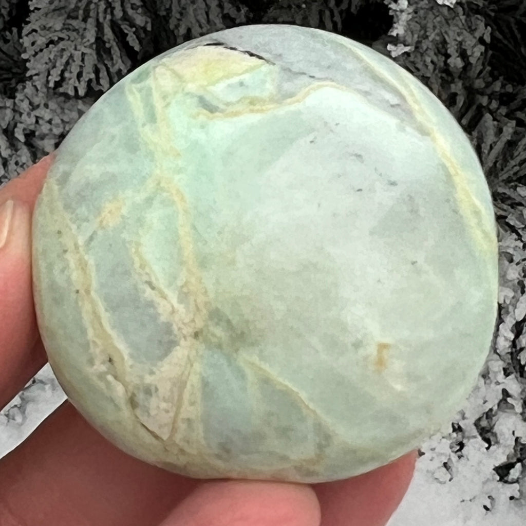 Palmstone piatra lunii cu garnierit m27, druzy.ro, cristale 2