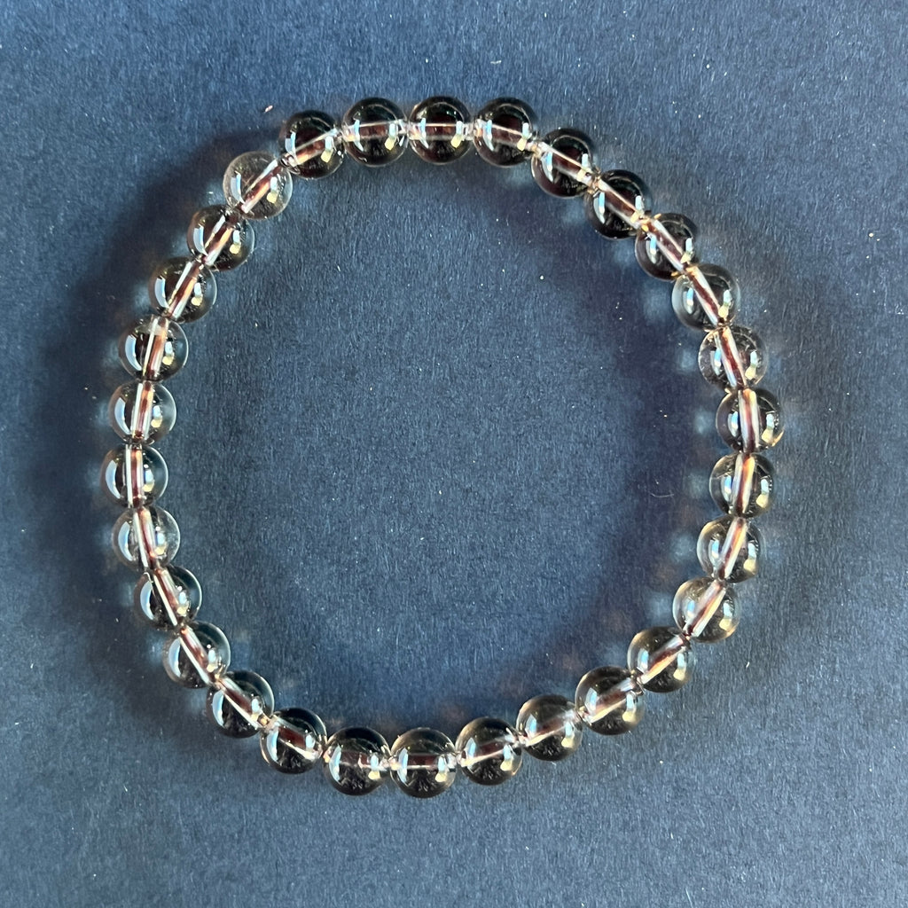 Bratara cuart fumuriu sfere 6 mm, pietre semipretioase - druzy.ro 2 