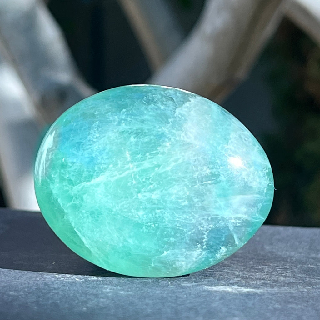 Palmstone fluorit verde model 8, din Madagascar, druzy.ro, cristale 1