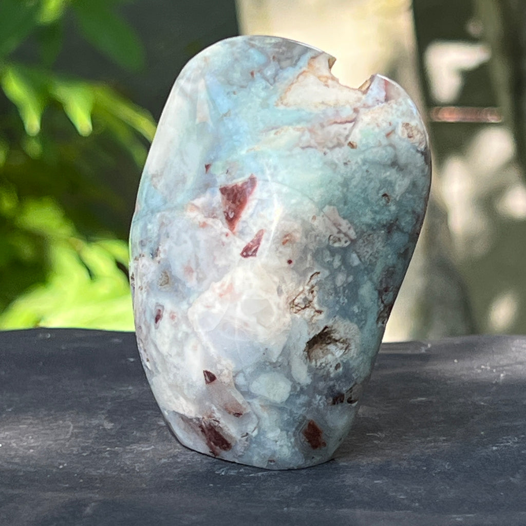 Calcedonie cu crom albastru-verzuie din Zimbabwe -forma libera| Model 6, pietre semipretioase - druzy.ro 6 