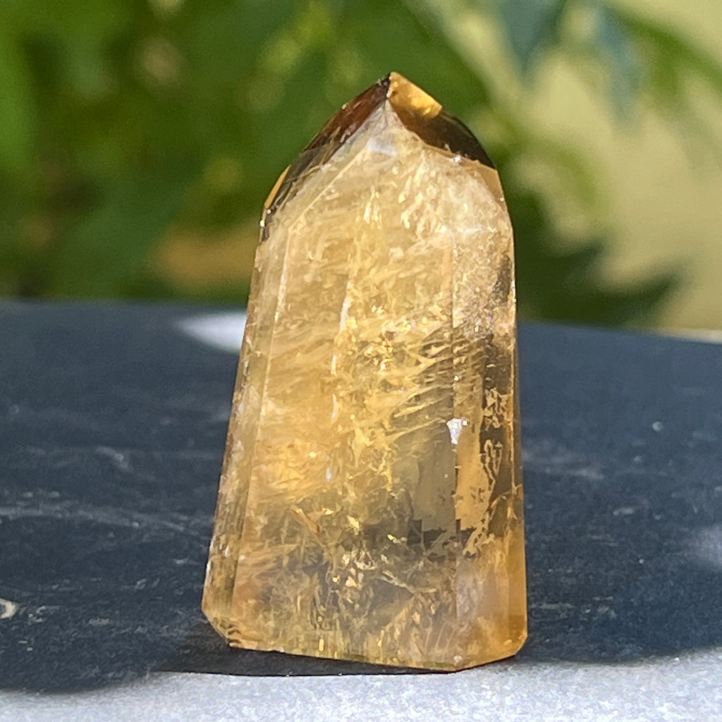 Obelisc citrin Brazilia calitate AAA model 3, pietre semipretioase - druzy.ro 3 